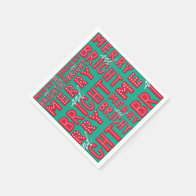 Serviettes Jetables Joyeux et lumineux (Coin)