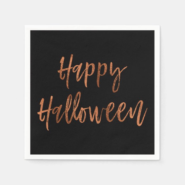 Serviettes Jetables Joyeux Halloween moderne Halloween Napkins (Devant)