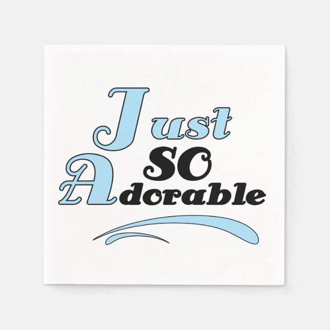 Serviettes Jetables Juste si adorable (Devant)