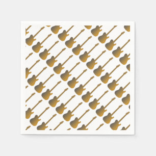 Serviettes Jetables La guitare