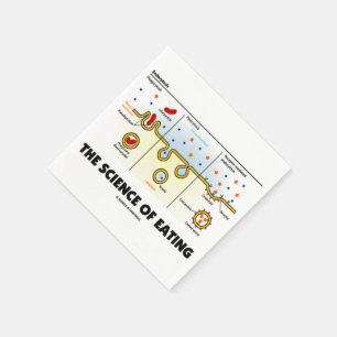 Serviettes Jetables La science de l'alimentation (Humour de biologie d