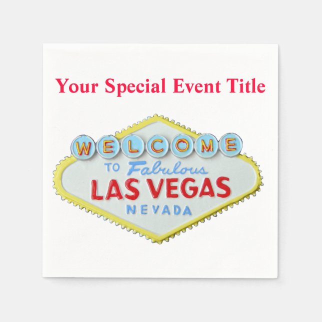 Serviettes Jetables Las Vegas (Devant)