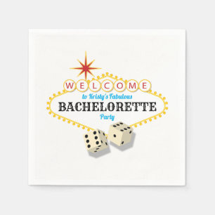 Serviettes Jetables Las Vegas Marquee Bachelorette