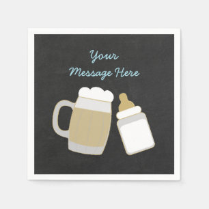 Serviettes Jetables Le Bébé Bleu brasse le Baby shower