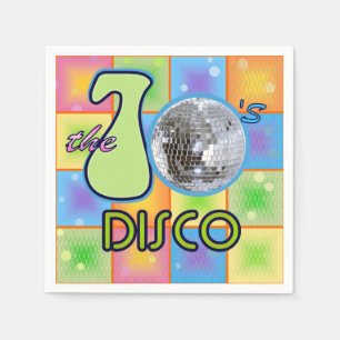Serviettes Jetables les années 70 Disco