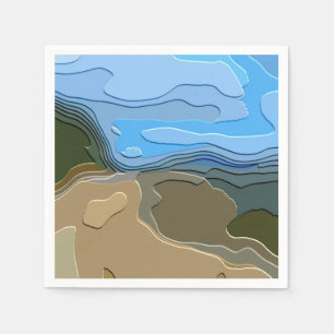 SERVIETTES JETABLES LES MONTAGNES