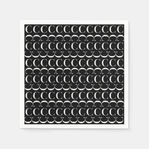 Serviettes Jetables Lettre initiale C