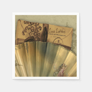 Serviettes Jetables Lettres d'amour