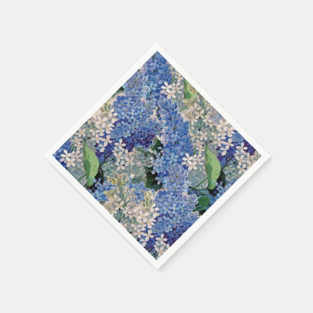 Serviettes Jetables Lilacs vintages (Coin)