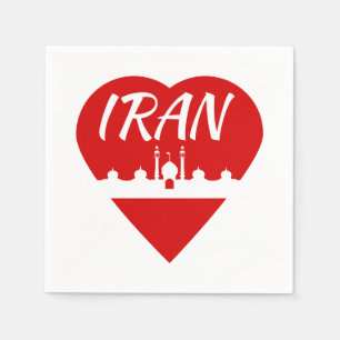 Serviettes Jetables L'Iran aime l'Iran
