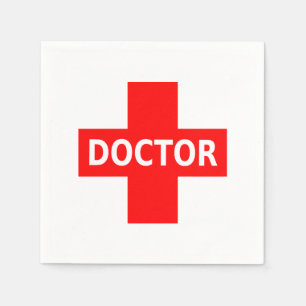 Serviettes Jetables Logo de docteur
