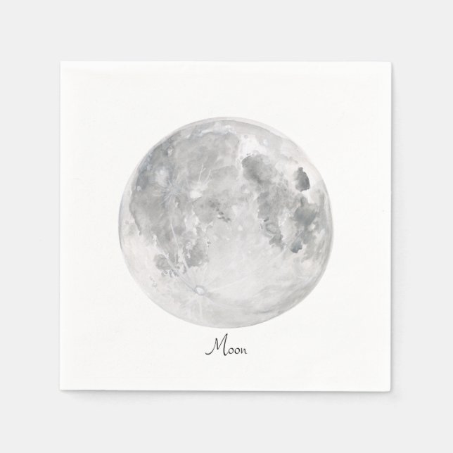 Serviettes Jetables Lune (Devant)