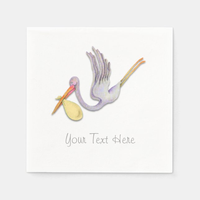 Serviettes Jetables Magasin avec un paquet de livraison (Devant)