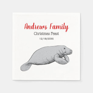 Serviettes Jetables Manat vintage Dessin Noël Noël Noël
