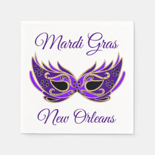 Serviettes Jetables Mardi Gras New Orleans