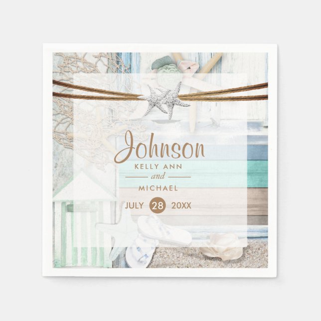 Serviettes Jetables Mariage (Devant)