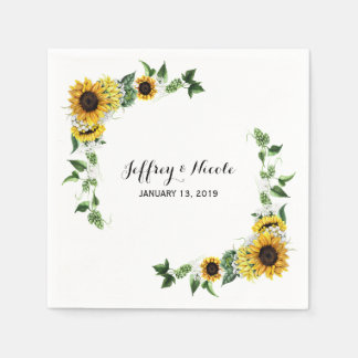 Serviettes Jetables Mariage campagnard de la grange rustique de tourne