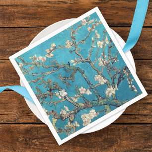 Serviettes Jetables Mariage de branches d'amandiers en fleurs