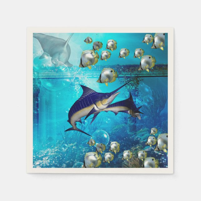 Serviettes Jetables Marlin (Devant)