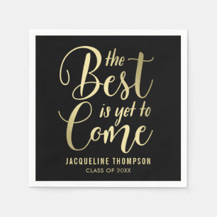 Serviettes Jetables Meilleure fête de fin d'études Napkins