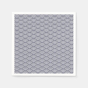 Serviettes Jetables Mer de Seigaiha