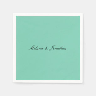 Serviettes Jetables Mint Pastel