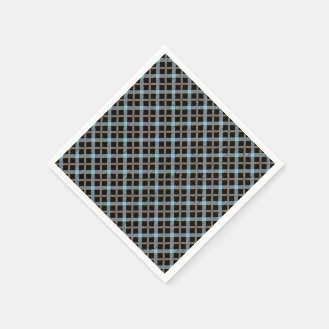 Serviettes Jetables Modifier la couleur plaid1 (Coin)