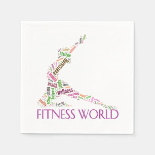 Serviettes Jetables Monde fitness
