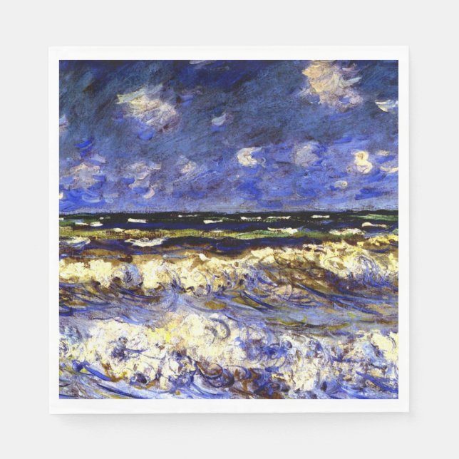 Serviettes Jetables Monet - Une Mer Orageuse (Devant)