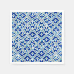 Serviettes Jetables Motif de papier peint d'art déco, gris/gris et