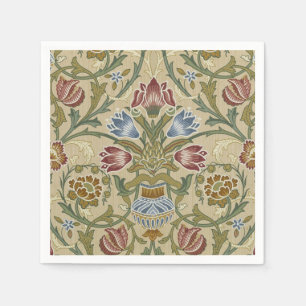 Serviettes Jetables Motif de papier peint floral brocart de William Mo