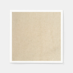Serviettes Jetables Motif Faux burlap