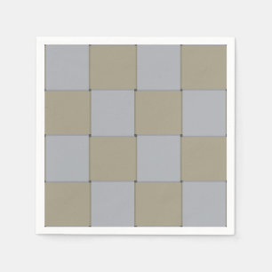 Serviettes Jetables Motif graphique en or et en argent à faible clé ti