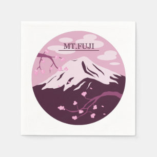 Serviettes Jetables Mt. Fuji (rose)