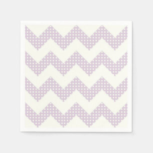 Serviettes Jetables Napkin/Chevron et Pois