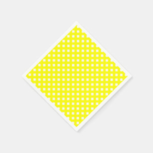 SERVIETTES JETABLES NAPKINES DE PAPIER 8 JAUNES CHEX