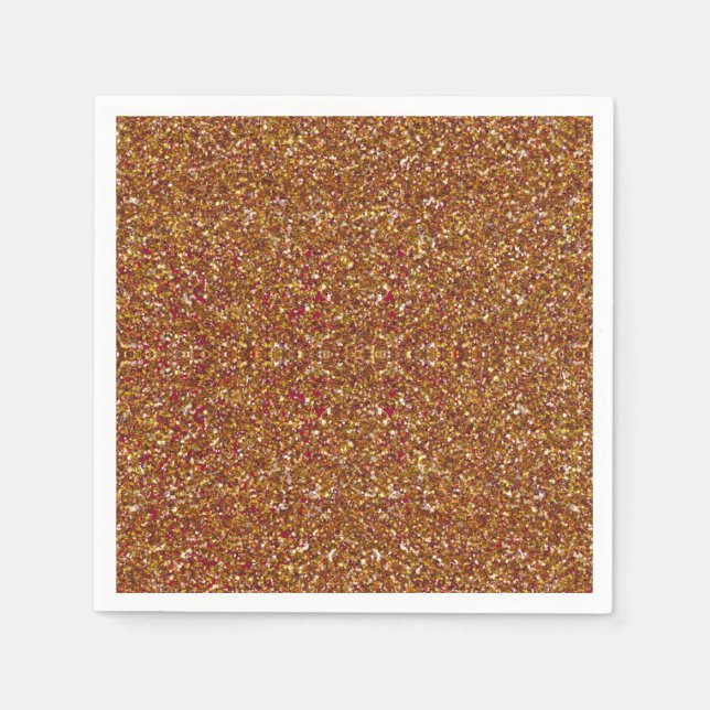Serviettes Jetables NAPKINS Bedazzled Cranberry-Gold-PAPER (Devant)