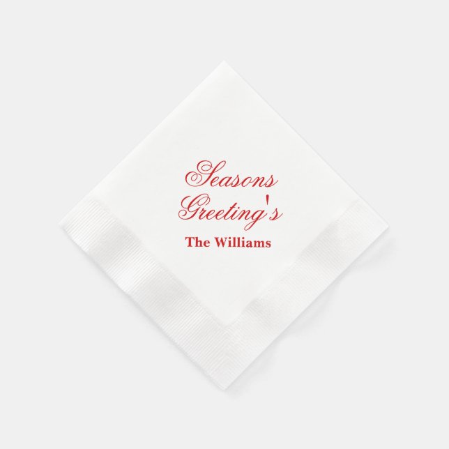 Serviettes Jetables Napkins en papier de vacances (Coin)