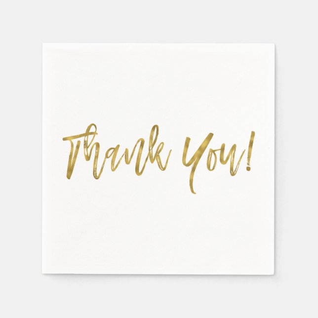 Serviettes Jetables Naples à huile Merci (Devant)