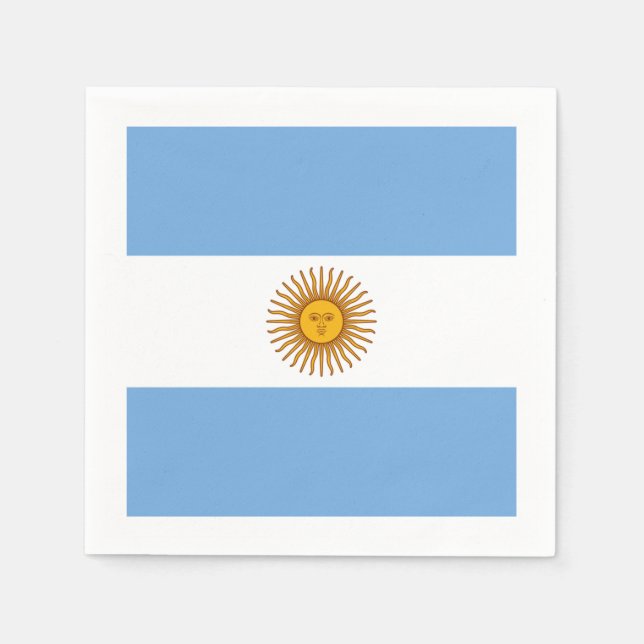 Serviettes Jetables Naples en papier argentine (Devant)
