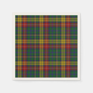 Serviettes Jetables Naples en papier tartan Buchanan