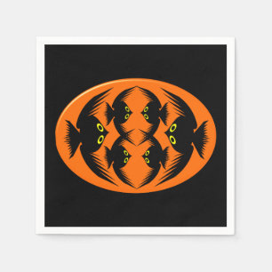 Serviettes Jetables Naples Halloween Crows Papier