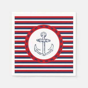Serviettes Jetables Nautical design