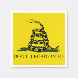 Serviettes Jetables Ne pas foutre sur moi Gadsden drapeau américain