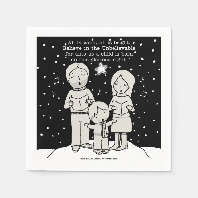 Serviettes Jetables Noël (Devant)