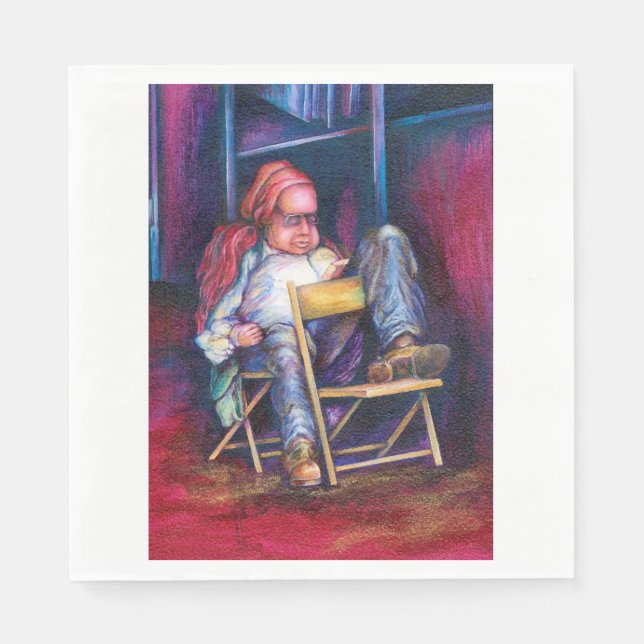 Serviettes Jetables Norman préfère dessiner dans son sommeil (Devant)