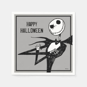 Serviettes Jetables Nuit avant la fête d'Halloween de Noël