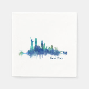 Serviettes Jetables NYC New York Skyline v5