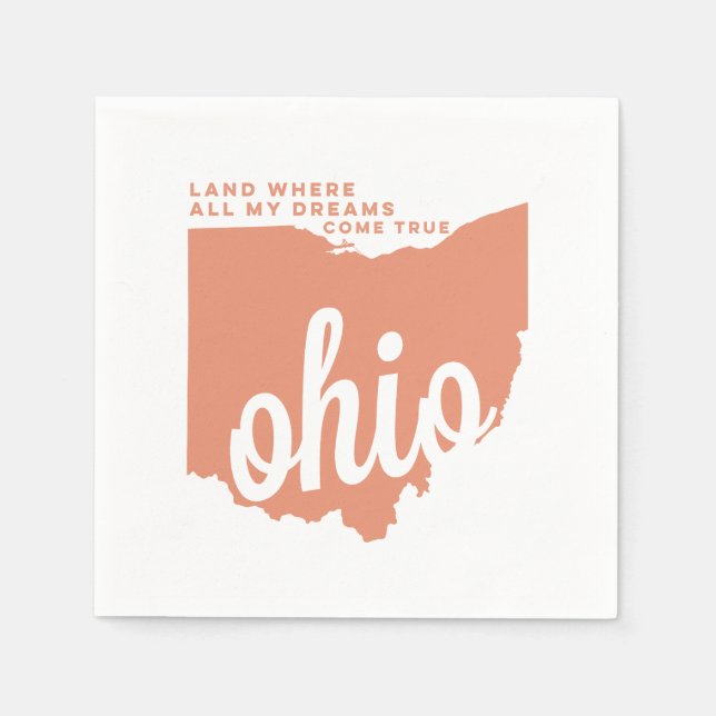 Serviettes Jetables ohio | paroles de chanson | pêche (Devant)