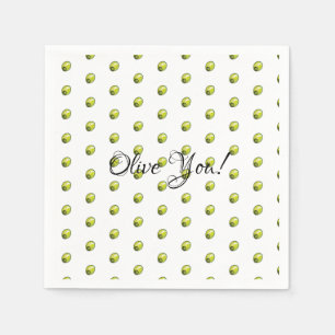 Serviettes Jetables Olive